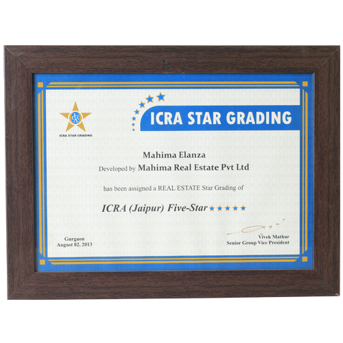 ICRA Star Grading Mahima Elanza,ICRA